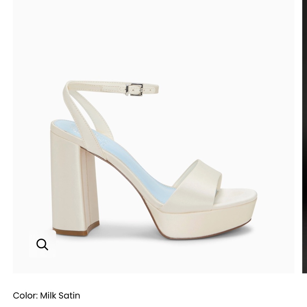 Vince Camuto Pendry’s Milk Satin Platform Heel